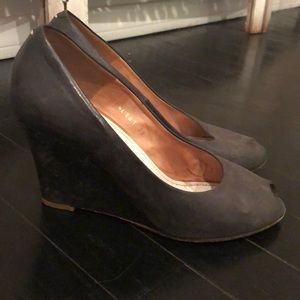 Masion Martin Margiela Distressed Black wedge 38